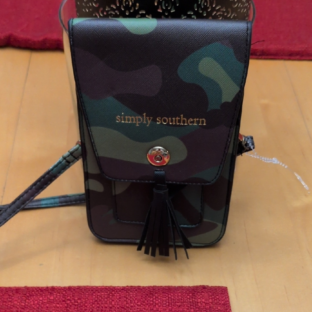 Simply Southern Camouflage Crossbody Bag with Tassel